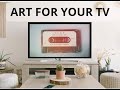 Vintage cassette  tv into art  screensaver  2hrs of 4k art  gallery mode   no sound  frame tv