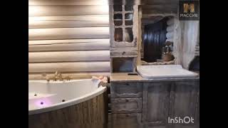 Мебель, ванна и наличники из дерева по старину в белом цвета от компании Массив Нижний Тагил
