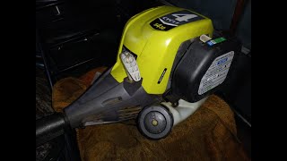 ryobi s430 4 cycle weed eater stuck piston fixed