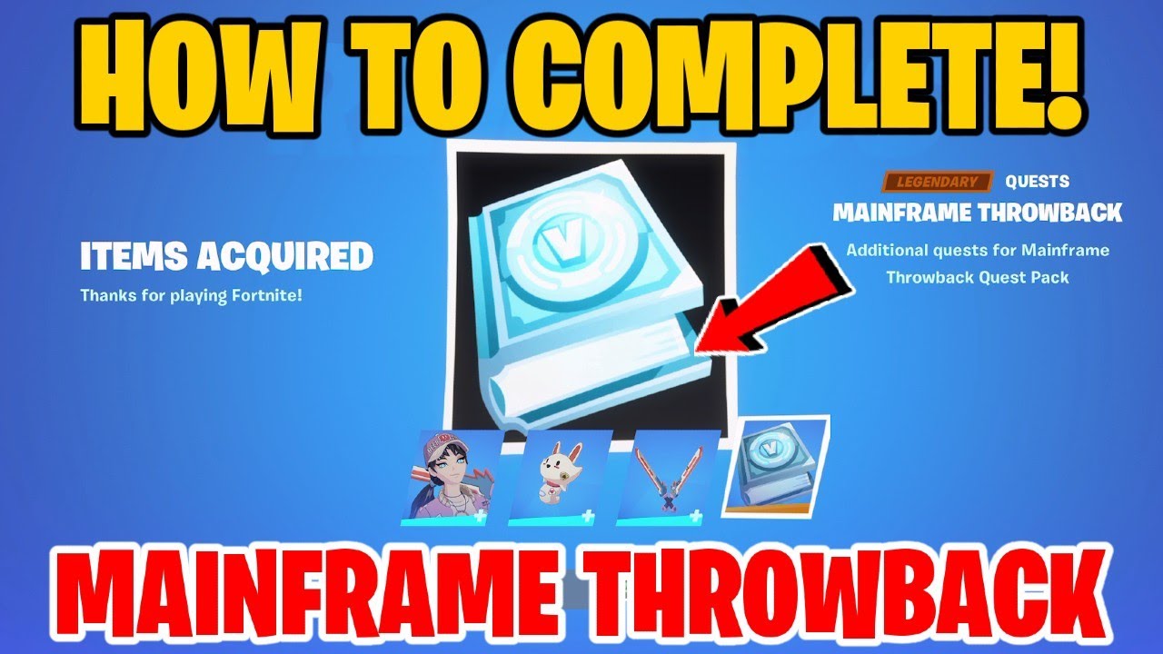 *NEW* How To Complete The "MAINFRAME THROWBACK QUESTS" In (Fortnite
