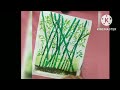 How to draw bamboo tree with water colour?  //ಸುಲಭವಾಗಿ ಬಿದಿರನ್ನ ಬಿಡಿಸುದು