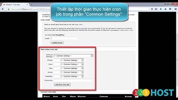 Hướng dẫn cài Cron Jobs trong Cpanel của 123Host