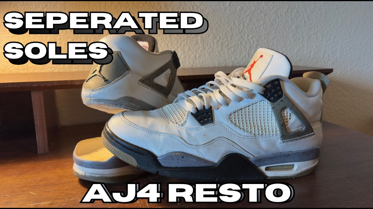 RESTORING a BROKEN & BATTERED Jordan 4 - YouTube