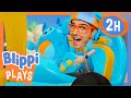 Let's Ride the Blippi Mobile! 🚗 BEST OF BLIPPI PLAYS ROBLOX! 🎮 Educational Gaming Videos for Kids