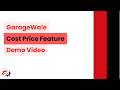 GarageWale Partner App | Cost Price Management Demo 🚗📊