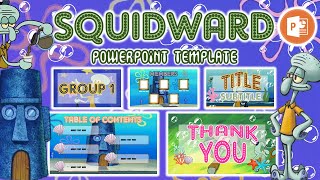 SQUIDWARD TENTACLES TEMPLATE 🧽🍍🌊| FREE POWERPOINT THEME | 10 SLIDES | TUTORIAL | ELLA BLANCO BAJADO screenshot 5