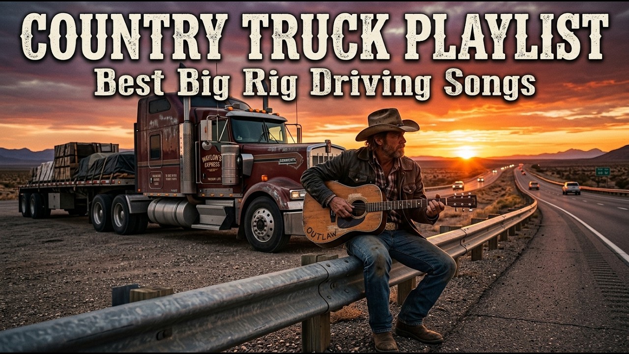 Ultimate Country Truck Playlist 🚛 Outlaw Country & Texas Road Songs for Long Haul Drivers