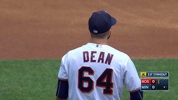 BOS@MIN: Dean allows one earned run in strong start