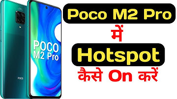 How to enable hotspot on poco m2 pro || poco m2 pro me hotspot kaise enable kare ||