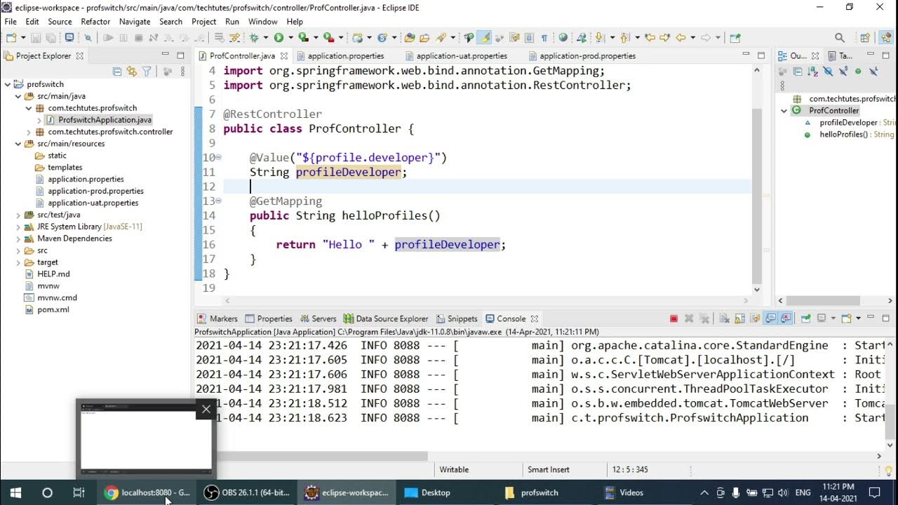 Spring boot tutorial - External properties, Profiles and Profile ...