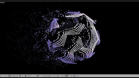 [트랩코드] 흩날리듯 날아오는 Obj 파티클 모션: 애펙 강좌(Trapcode Form Obj Particle Motion: Layer Map)