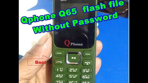 Qphone Q65 Spd 6531E flash file Without Password By New Mobile Baza