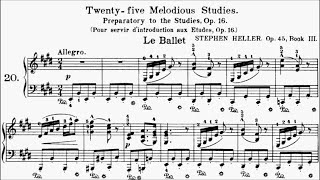 Heller 25 Studies Op.45 No.20 Le Ballet Sheet Music