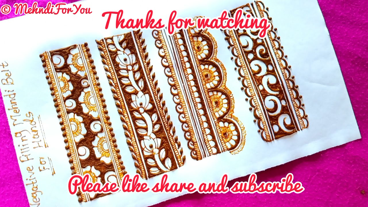 Negative filling beginners mehndi
