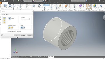 Aula 15 -  Exercício -10 _ Rosca Métrica Interna com Saída no Inventor 2019.