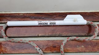 First Time Single Handed Pontoon Docking using the "Docking Stick"