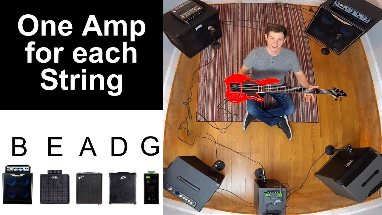 Surround Sound BASS RIG Every String Gets a Different Amp YouTube