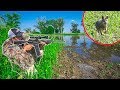 Coyote Hunting My FLOODED FARM!!! (Close Range)