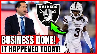 🔴😱WOW! JUST CONFIRMED! NEW REINFORCEMENT FOR THE RAIDERS! BIG DAY! RAIDERS NEWS TODAY