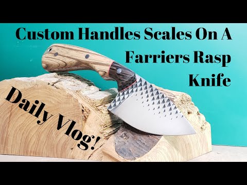 I wasn't fully satisfied with the handle scales on these knives that I  recently made so I reconfigured them a bit to give them more of an  impactful look. : r/knifemaking