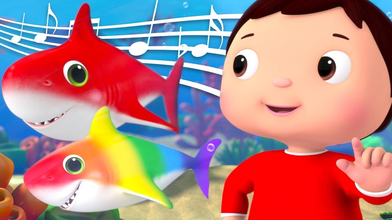 Rainbow Color BABY SHARK Song! | Little Baby Bum: Nursery Rhymes & Kids Songs ♫ | ABCs & 123