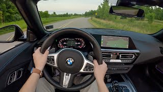 2023 BMW Z4 M40i - POV Sunset Drive (Binaural Audio)