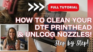 STEP BY STEP DTF PRINTHEAD CLEANING TUTORIAL/CLEARING CLOGGED NOZZLES ON DTF PRINTER