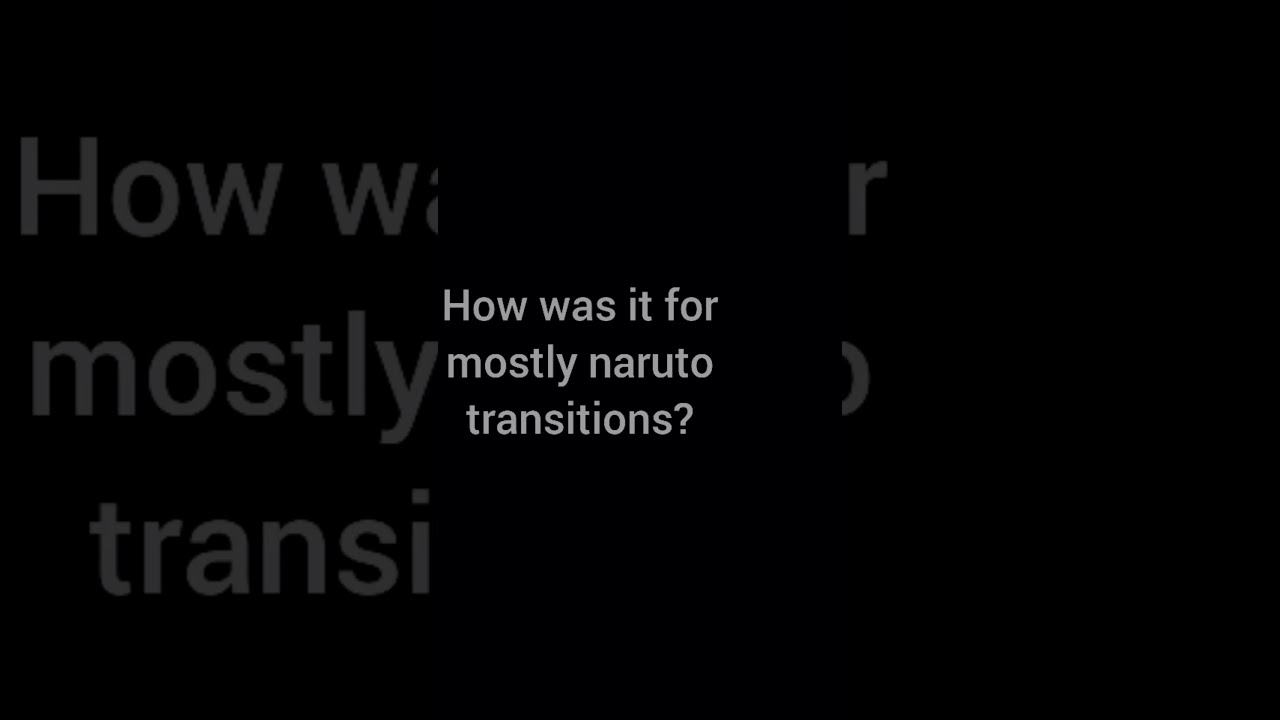 Anime Transition #1