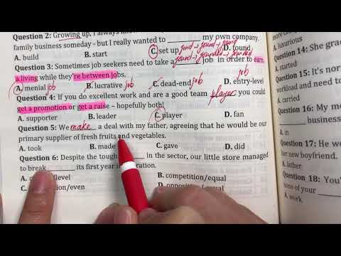 Video LESSON 14: WORK AND BUSINESS( Sách 2000 collocations) - youtube