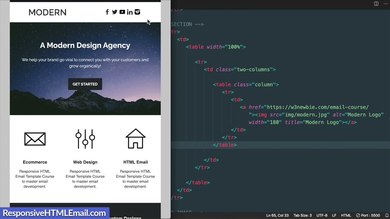 html โค้ด สี  New  The RIGHT WAY to Build HTML Email Templates 2022