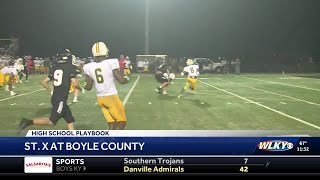 Boyle County vs. St. X, Oct. 3