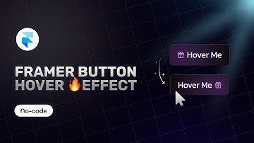 Smooth Button Hover Effect in Framer – Easy Tutorial!🔥