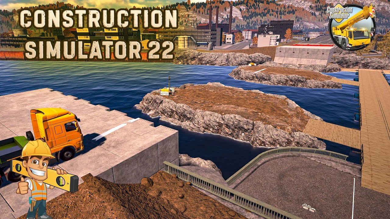 ➤Construction Simulator 22➤МОСТ➤ГЛУБОКИЙ ФУНДАМЕНТ➤➤ЧАСТЬ 32