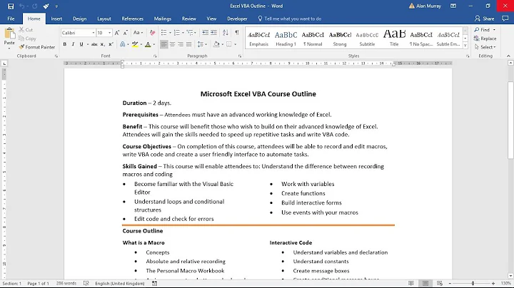 Create Columns in Word in the Middle of a Document