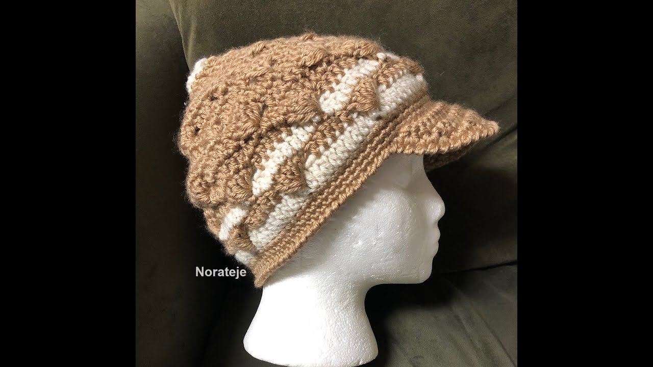 Gorro con visera a crochet paso a paso YouTube