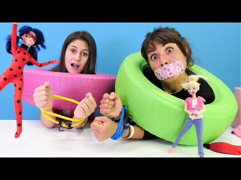 Ayşe, Ümit ve Marinette ile komik oyunlar - Chloe Ayşe'yi kaçırıyor! Kızlar için yeni video
