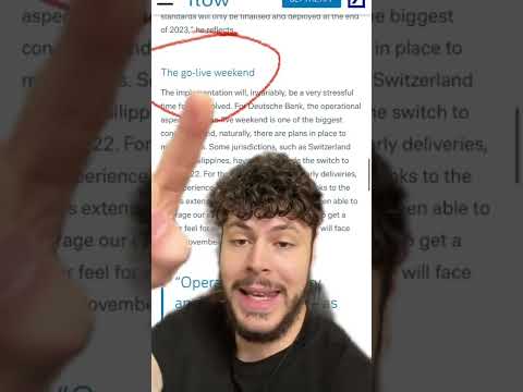 ISO20022 WILL GO LIVE OVERNIGHT! WILL XRP PUMP!?