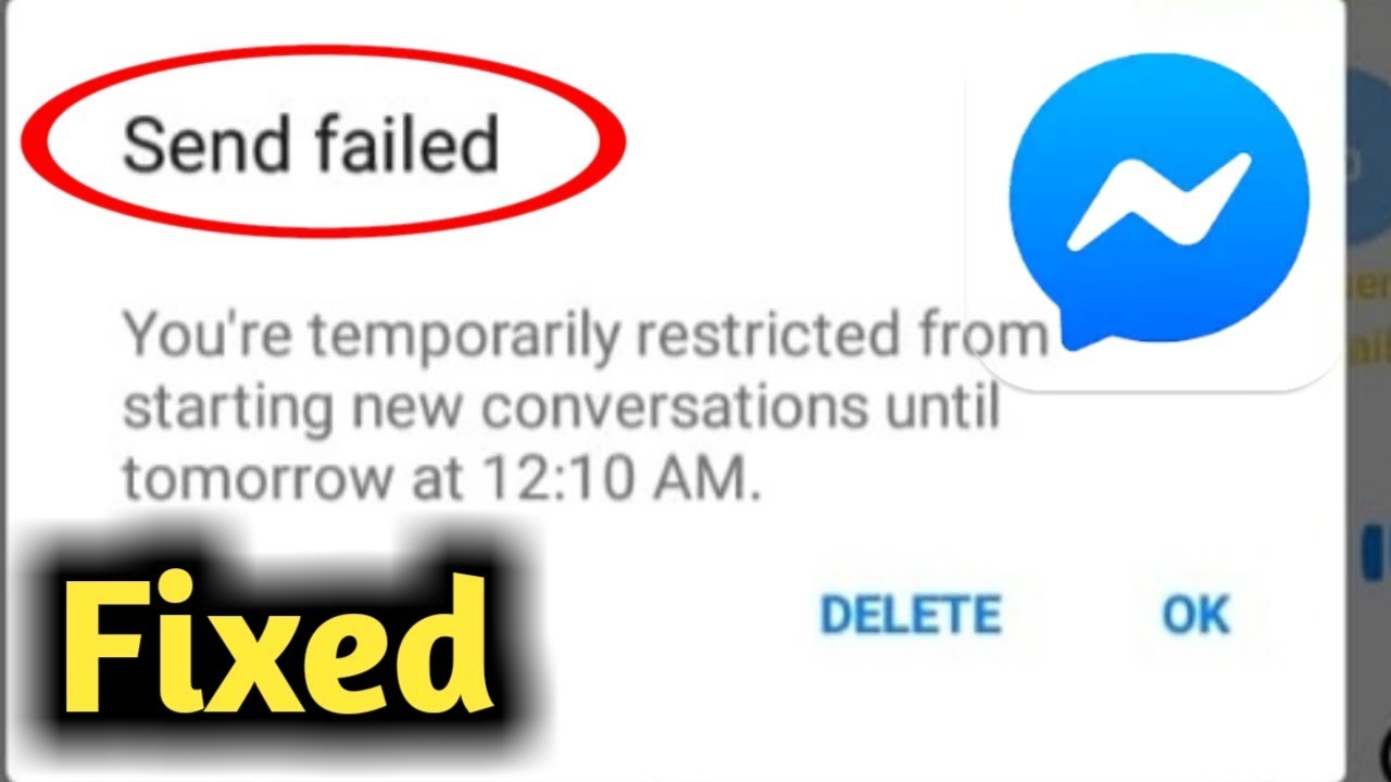 Message failed to send twitter. Failed sending email: 0. Fix Messenger Winter.