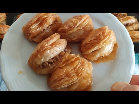 O Kadar Pratik bir Baklava ki ‼️ En pratiğinden Dudak baklava tatlısı 😋