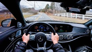 2020 Mercedes-Benz S63 AMG - 605hp 4-Door BEAST [4K POV Drive] + Self-Driving Demo