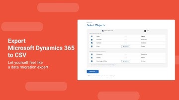 Export Microsoft Dynamics 365 to CSV