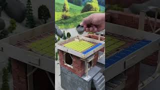 How I Built My Own Miniature Concrete Mansion | ASMR DIY