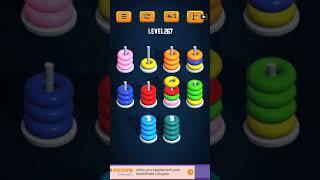 Hoop Sort Puzzle - Color Ring Stack Sorting Game Level 267 Solution
