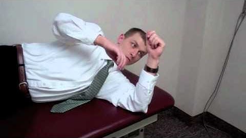 Sleeper external rotation stretch:  Huntington Physical Therapy (HPT) 25703