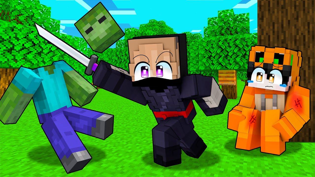 AKU JADI NINJA PENYELAMAT DI MINECRAFT!!