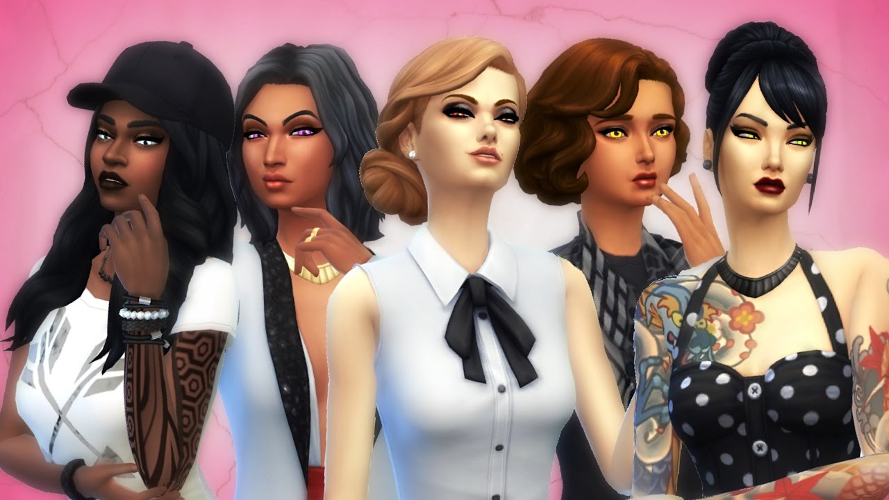 The Sims 4 Vampire Club Create A Sim Youtube