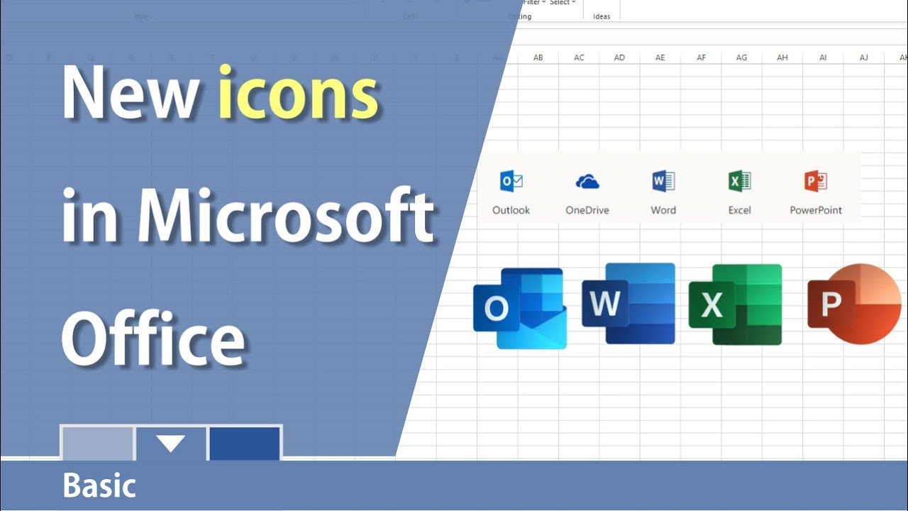 New Microsoft Office icons for the desktop by Chris Menard - YouTube