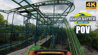 Marsh Mayhem POV (4K 60FPS), Wild Adventures Maurer Wild Mouse | Non-Copyright