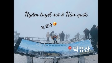Lần đầu ngắm tuyết rơi ở Hàn Quốc/ 덕유산에 눈 오는 거 봐요
