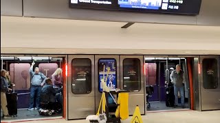 Atlanta Airport Train Ride Inside the Plane Train at Hartsfield-Jackson International airport